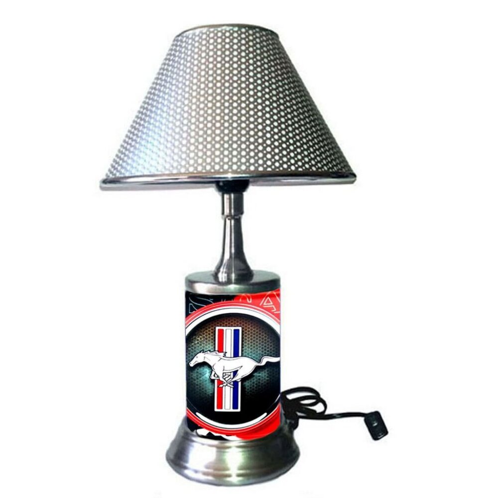 Ford Mustang table lamp with shade, desk lamp